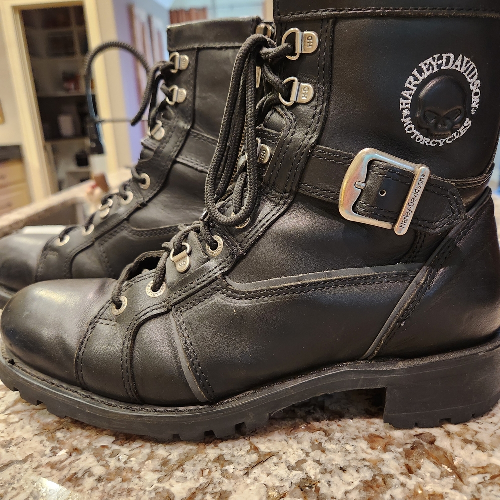 Harley-Davidson Black Leather Boots